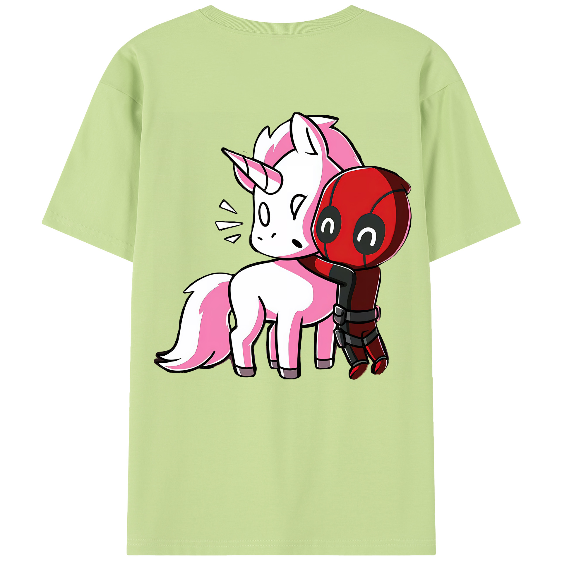 （画像用） Deadpool デッドプール 綿100％半袖Tシャツ（背面プリント）